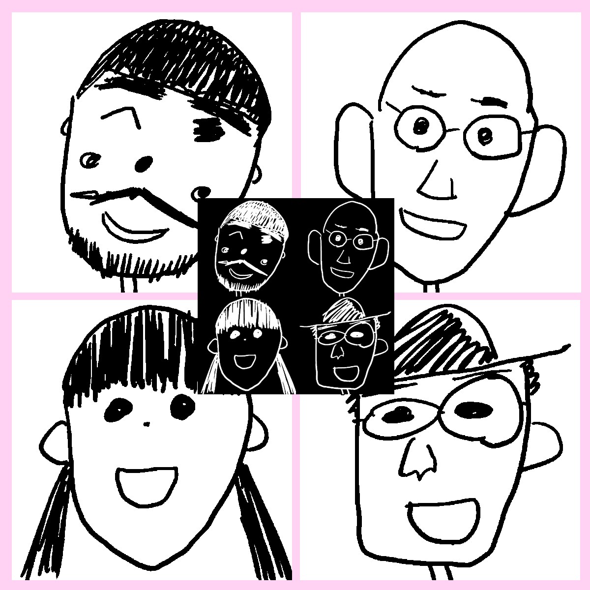 小さいお子さんが書いたような似顔絵を描きます SNSアイコンや名刺などに最適 イメージ3
