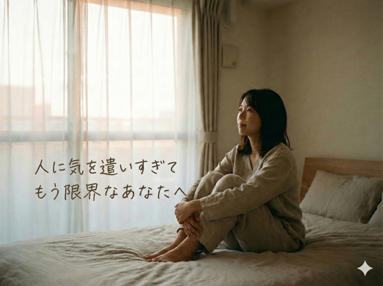 HSP・繊細で生きづらいあなたの話を聞きます 気を遣いすぎて疲れた心を、静かに受け止めます イメージ1