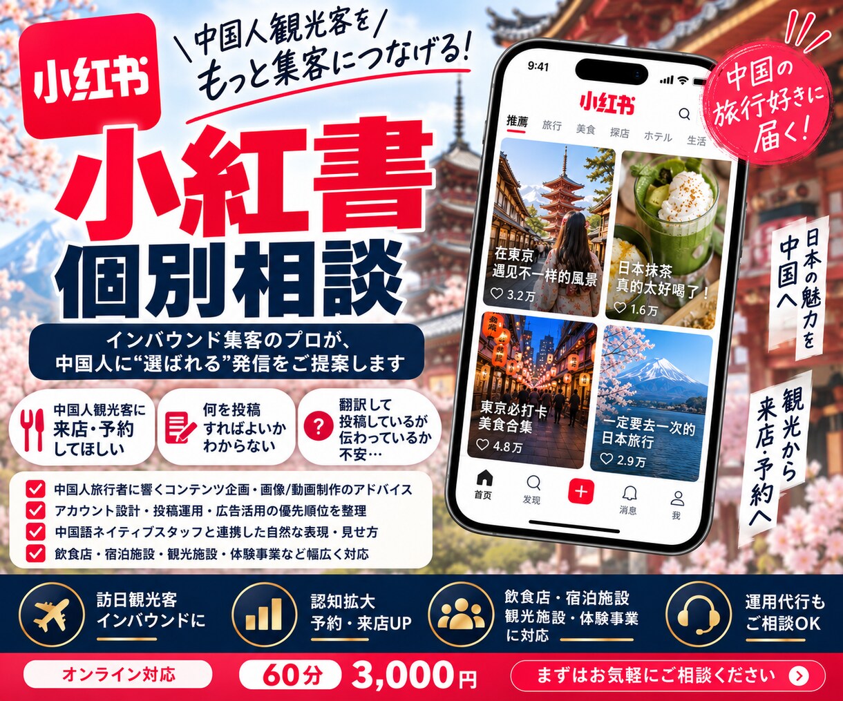 中国SNS「RED（小紅書）アカウント診断します 中国語ネイティブ連携。60分で売上拡大への見せ方を整理します イメージ1