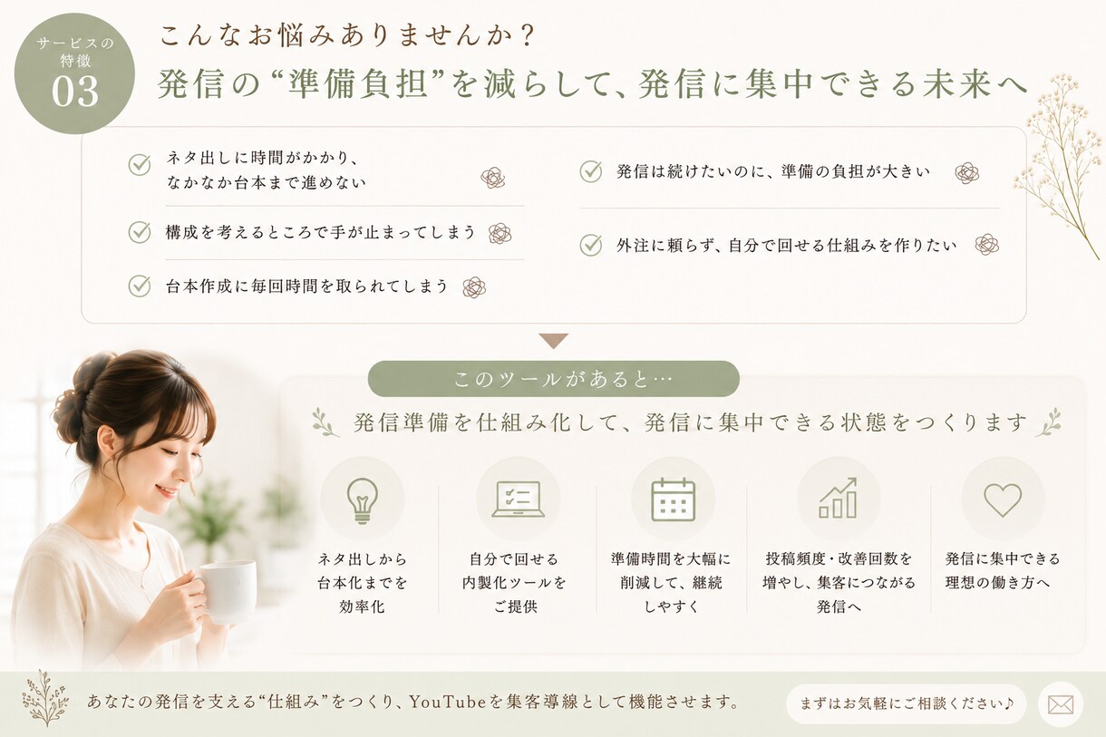 YouTube台本AIツール作ります 台本作りから解放、発信に集中できる！ イメージ3