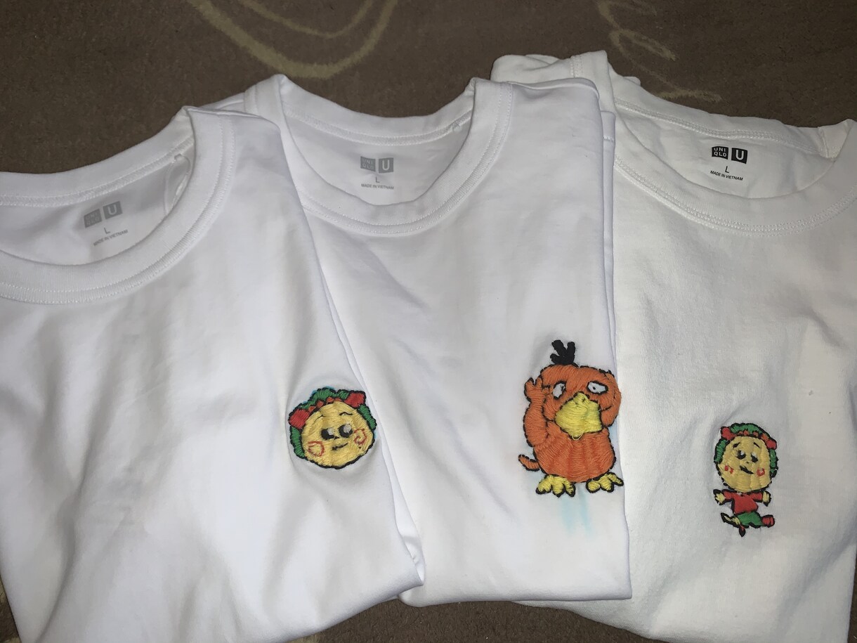 刺繍できます Tシャツやトートバッグにキャラクターなどの刺繍できます イメージ1