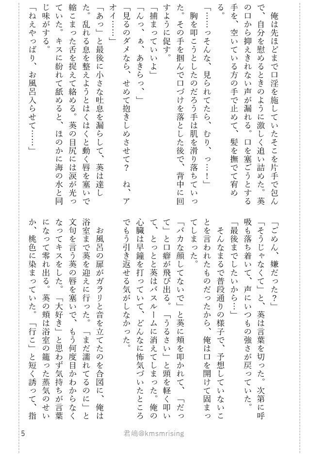 夢小説・CP小説(男女・BL・百合)書きます 文字単価2.2円！参照すべき原典の取材も承ります。 イメージ6
