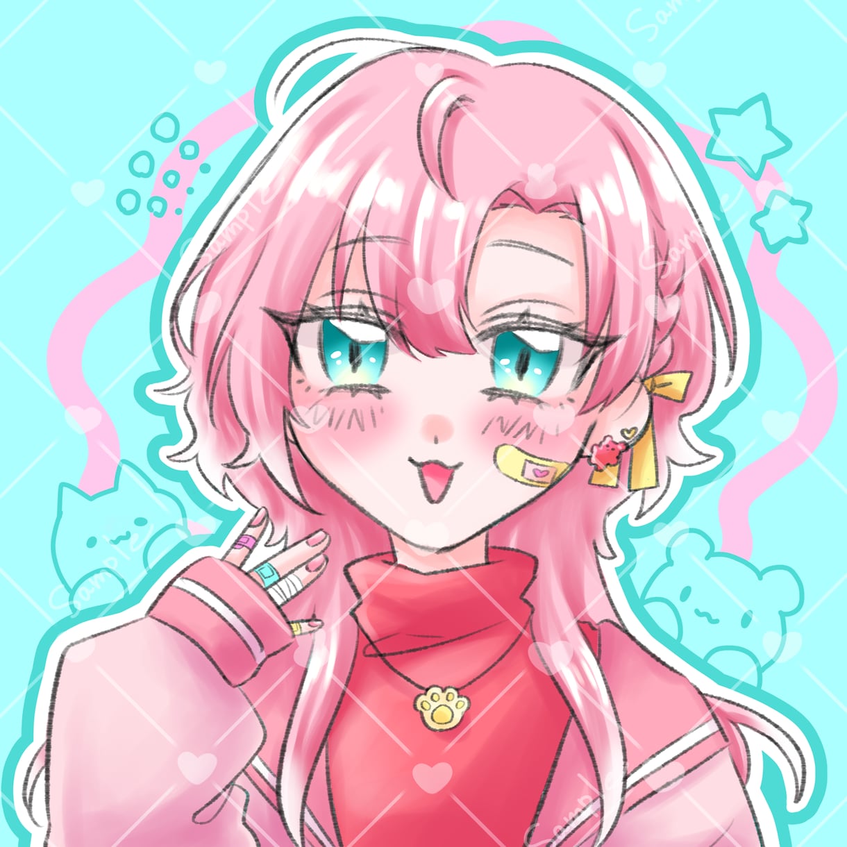 あなただけのアイコン作成します 自身のオリキャラや似顔絵などを可愛いアイコンにしませんか？ イメージ2