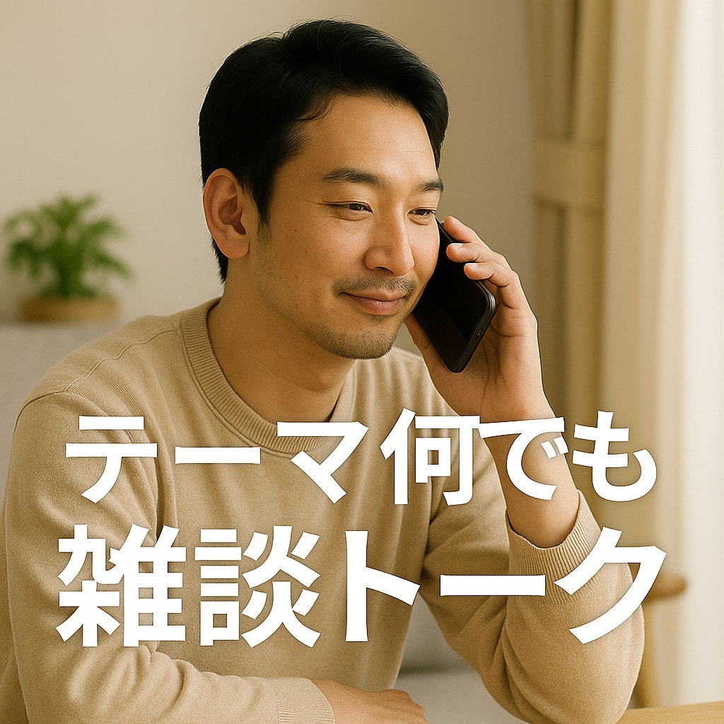 昼間のひととき、話し相手になります 家でひとりの時間に。気軽に話せる相手です。 イメージ1