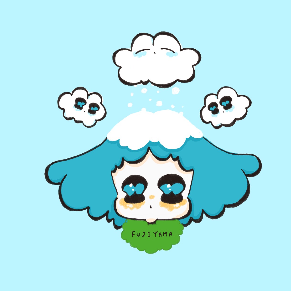 あなたの『かわいい』をポップに描きます 目がモクモクのかわいい子たちであなたのアイコン作ります☁️ イメージ4