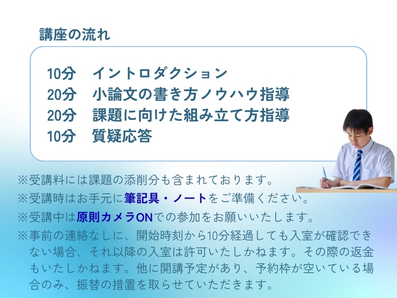 添削指導付き！小論文の書き方指導＆添削します 小論文書き方ノウハウを指導＆目指す進路に合わせた課題を添削！ イメージ3