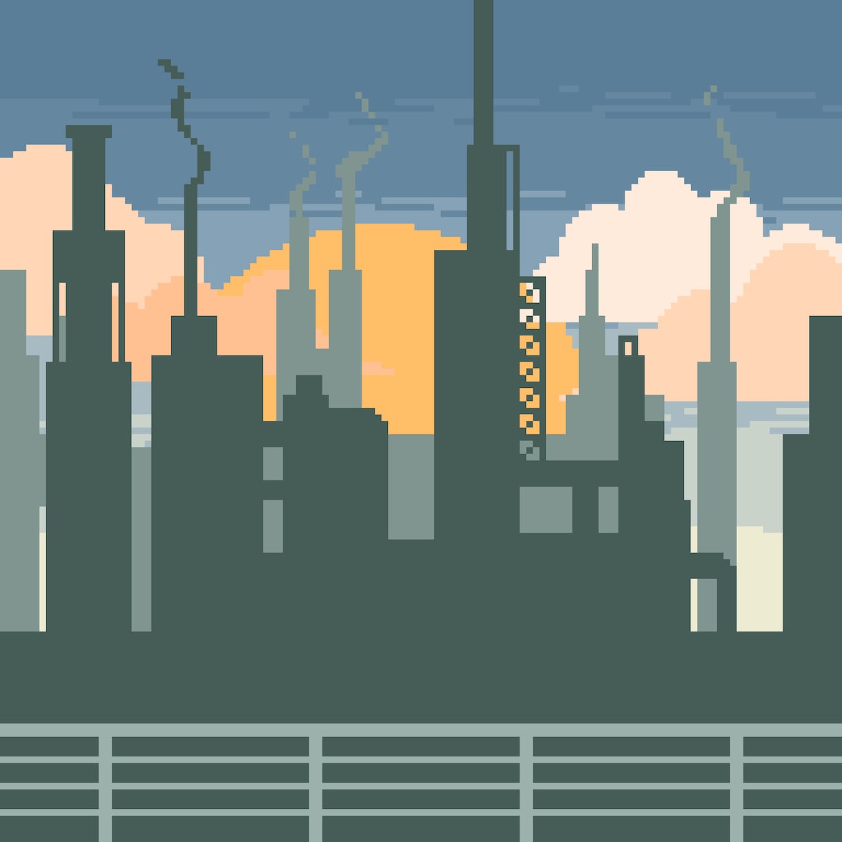 ドット絵で風景イラスト・アニメーションを制作します どこか懐かしい、レトロゲーム風の風景ドット絵を描きます イメージ2