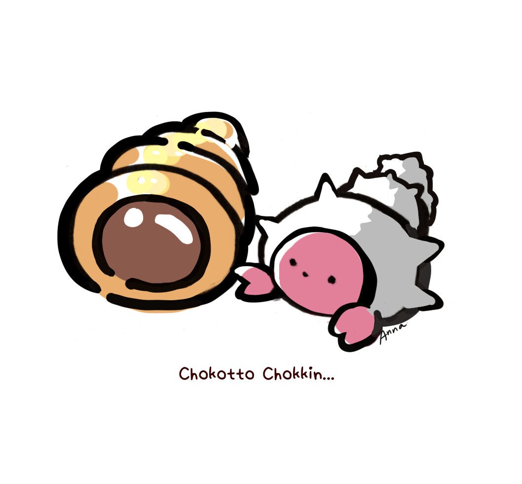 ゆるいワンポイント動物、食べ物イラスト描きます むちっとかわいいシンプルな色使いのイラストです。 イメージ2