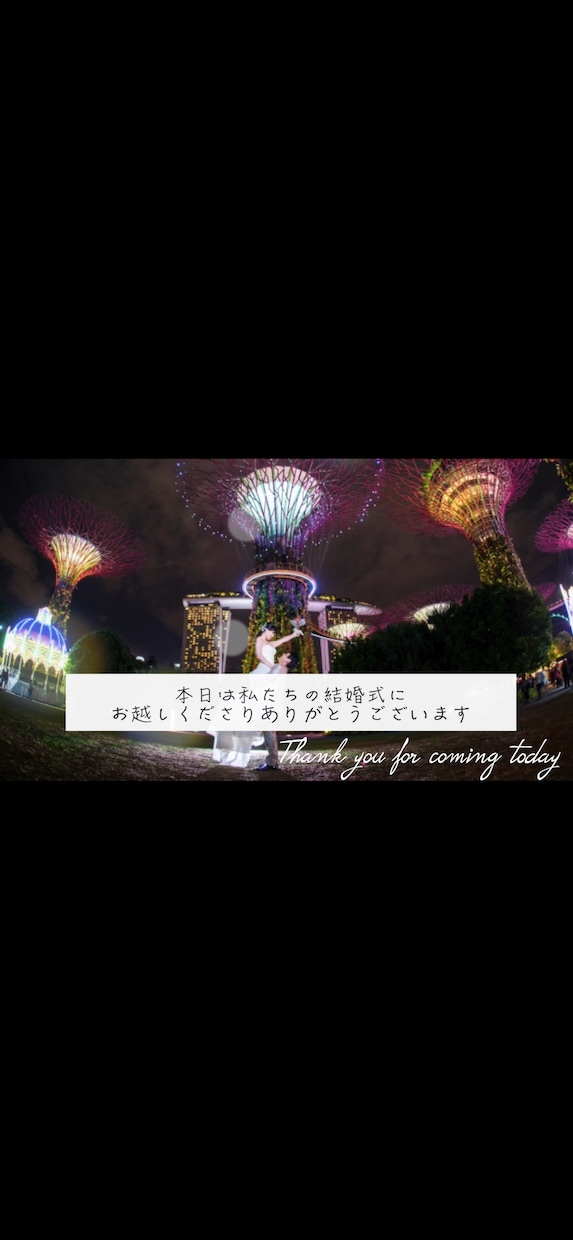 オシャレな映える結婚式オープニングムービー作ります お客様は写真を25枚程度送付するだけ！(動画も可) イメージ1