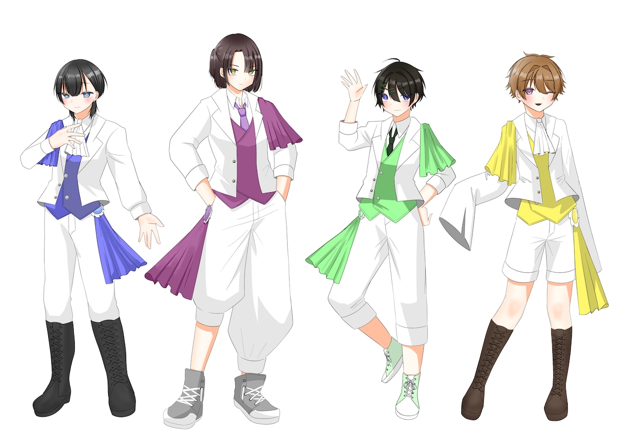 アイコン、立ち絵等お描きします かわいい中性的な男の子が得意です！ イメージ1