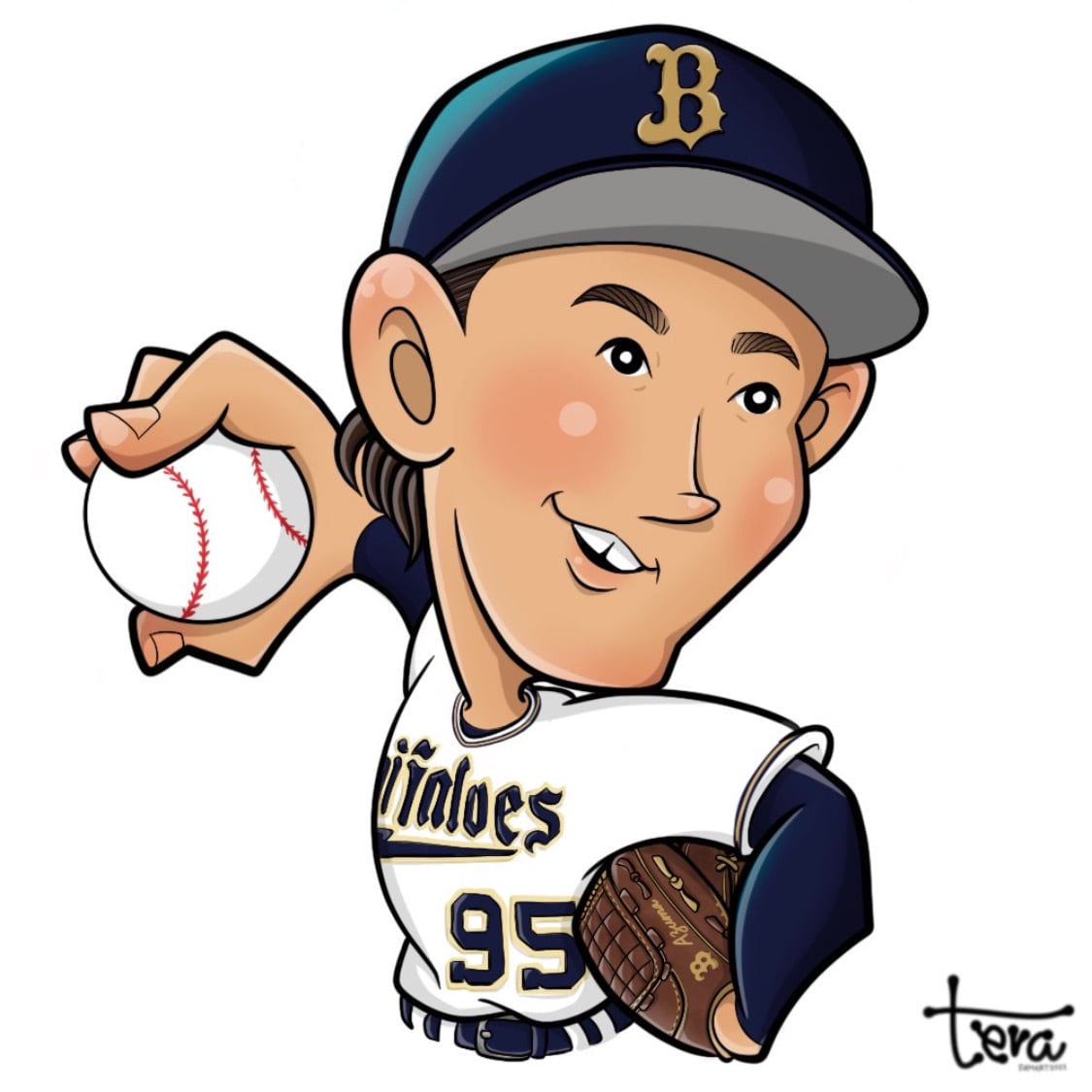 野球イラスト専門⚾️可愛い野球イラスト描きます ピッチング•バッティング•守備ポーズなんでもOKです！ イメージ5