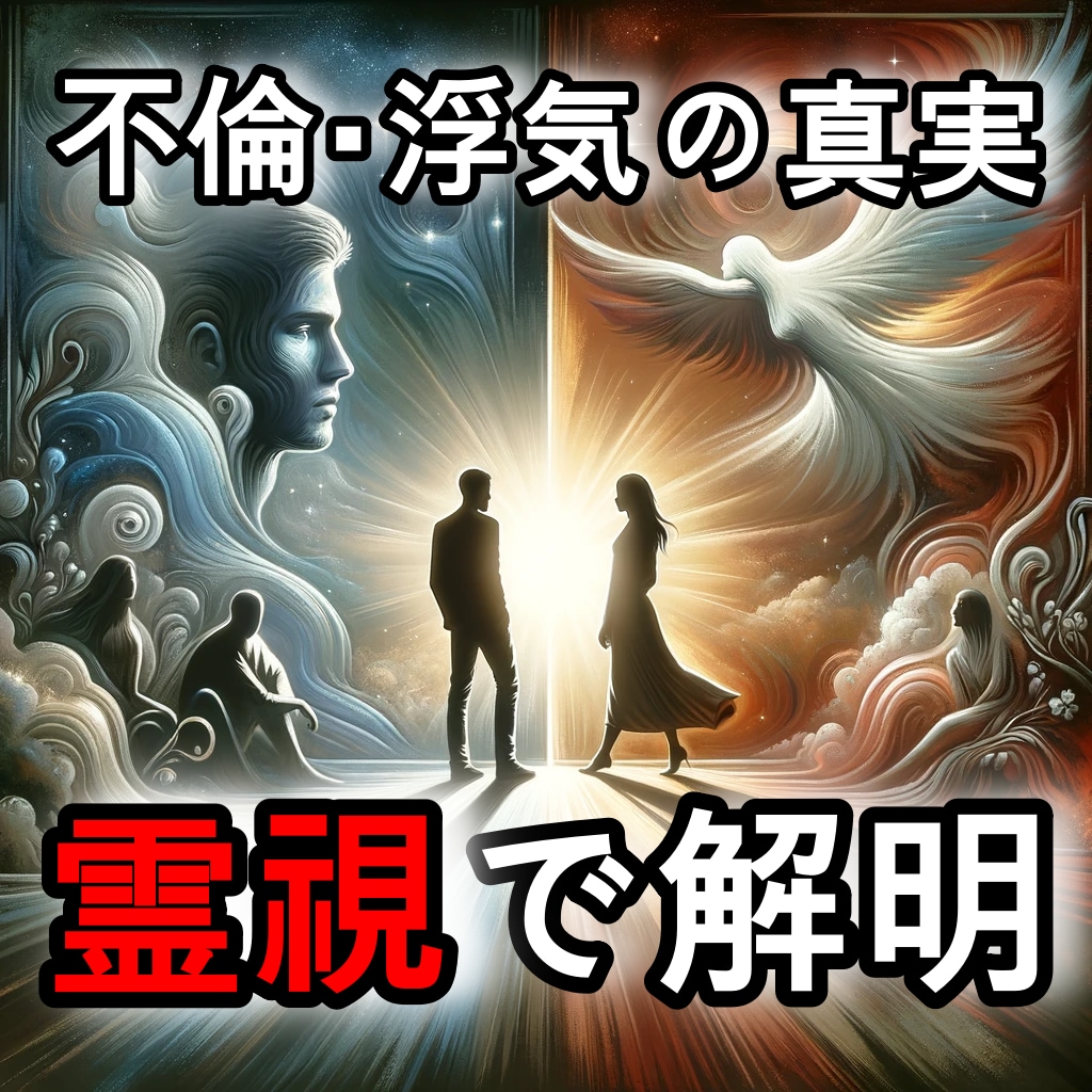 不倫・浮気の真実を霊視で解明します 秘められた感情、未来の展望を明らかに イメージ1