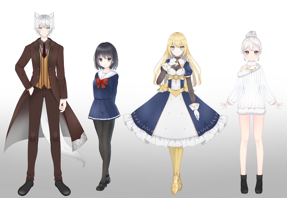 Vtuber向けのLive2Dモデル制作します 今からVtuberを目指すあなたに！モデリングまでサポート。 イメージ6