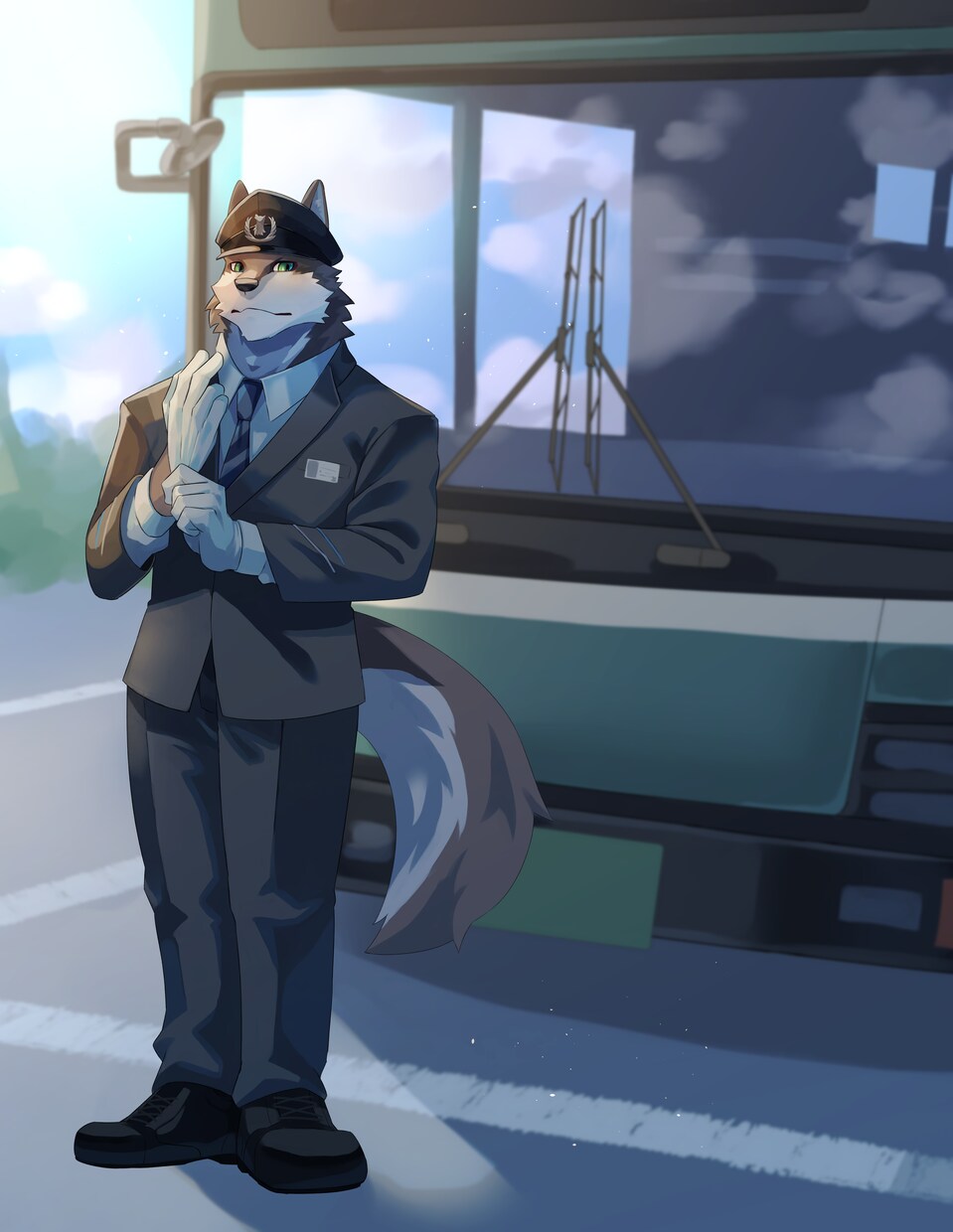 かっこ可愛い獣人、ケモノのイラスト描きます 立ち絵のみ、背景あり、シチュ指定等のニーズにも対応可能です イメージ9