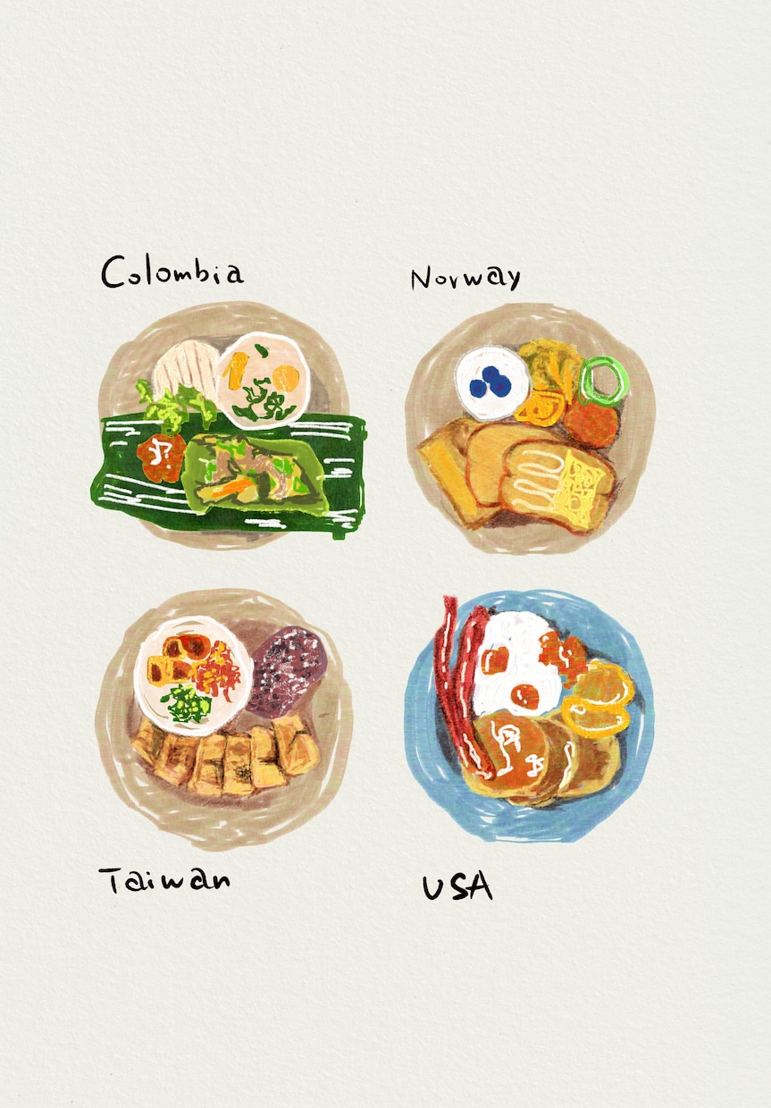 フードイラストます 美味しそうな食べ物・飲み物のイラスト イメージ1