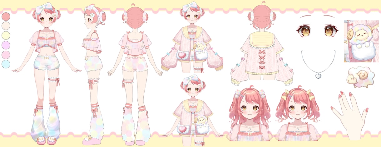 デザイン～モデリングまでVtuber制作します 高クオリティモデルで、あなたもデビューしませんか？ イメージ7