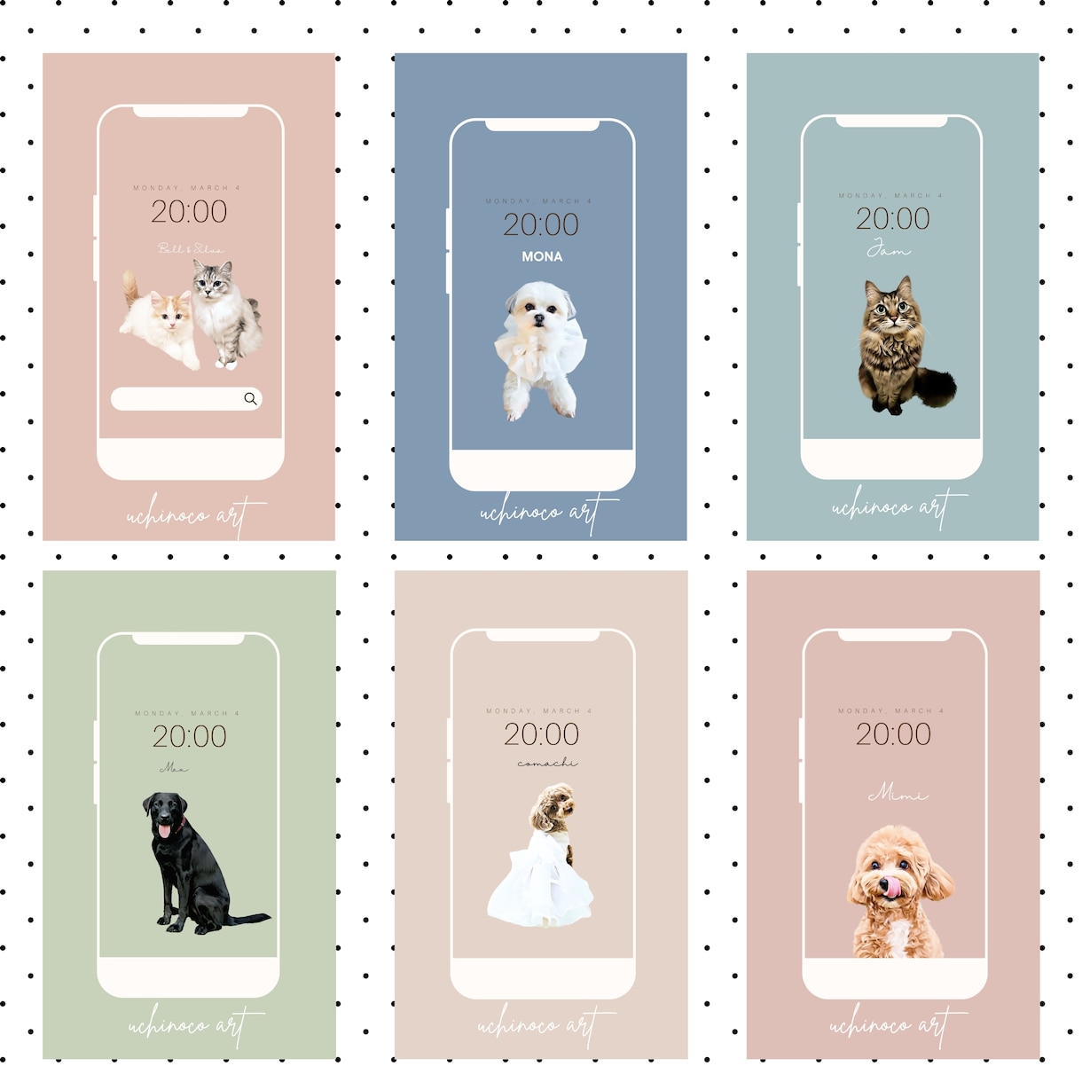 ペットのおしゃれな似顔絵を作成します 犬、猫、うさぎ、小動物、爬虫類皆様大歓迎＊ イメージ4