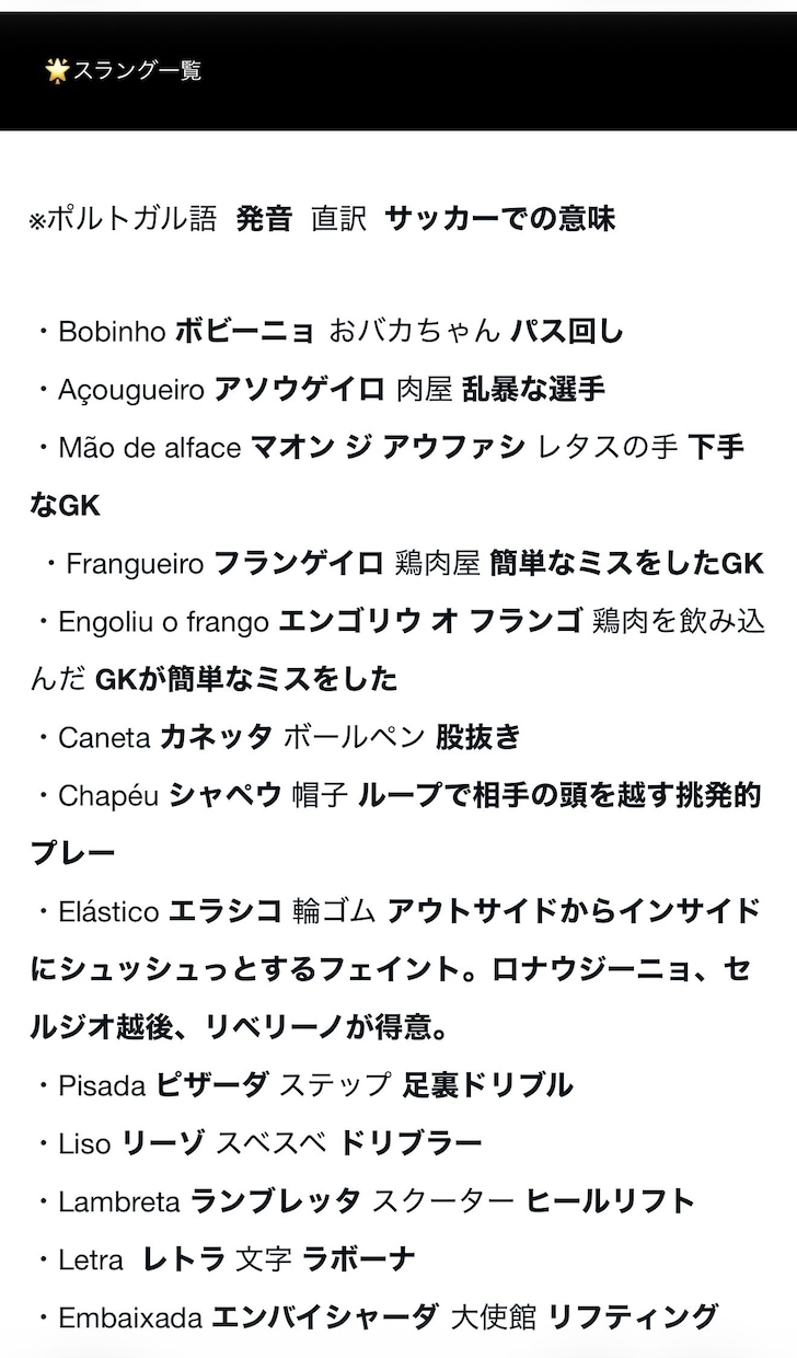 プロがポルトガル語のサッカー用語のレッスンします ブラジルクラブ在籍・五輪・Jリーグ通訳の経験から イメージ2