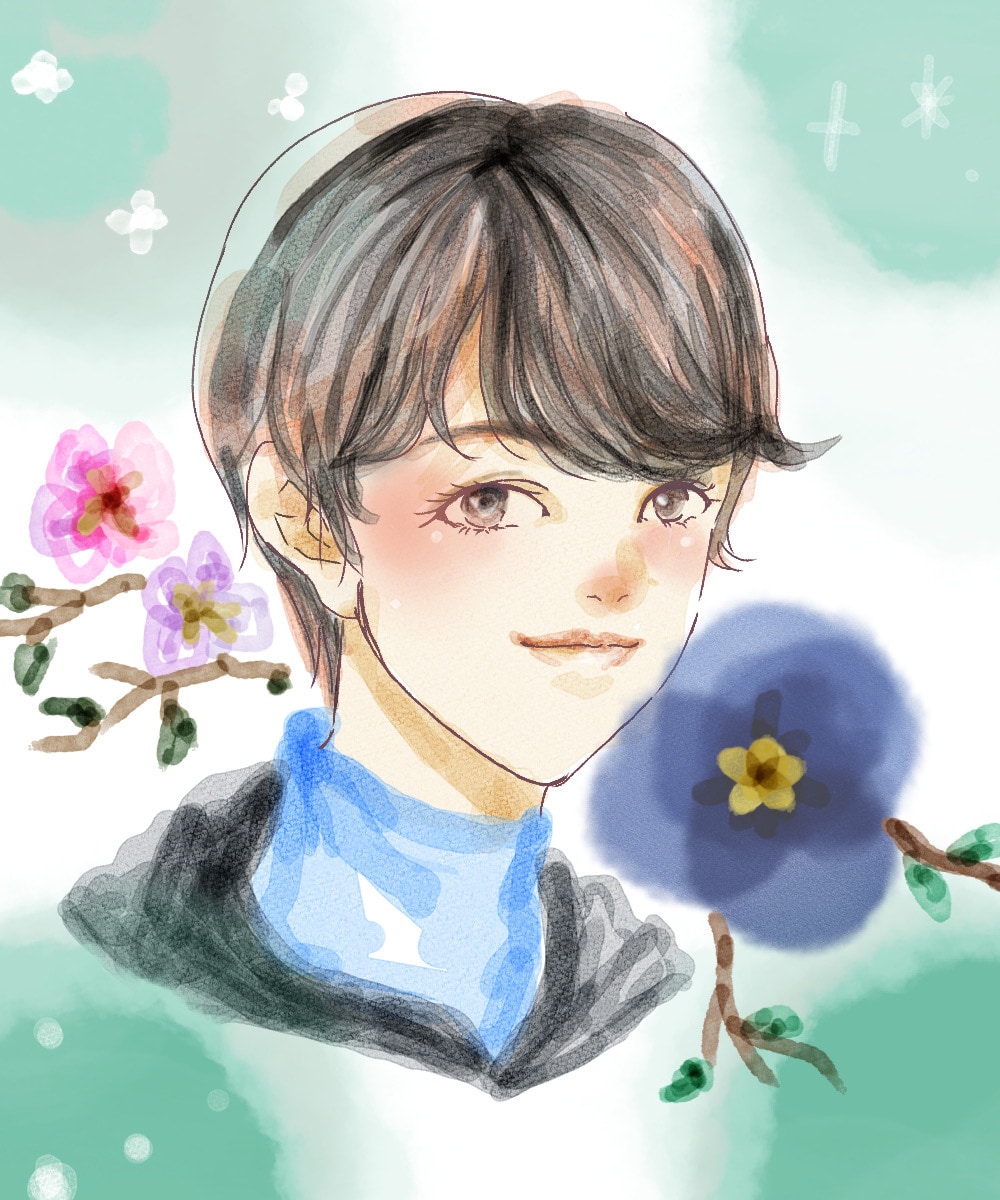 あなたにあった色合いと絵柄をご提案します おしゃれ可愛い水彩風イラストで、貴方の魅力を引出します! イメージ2
