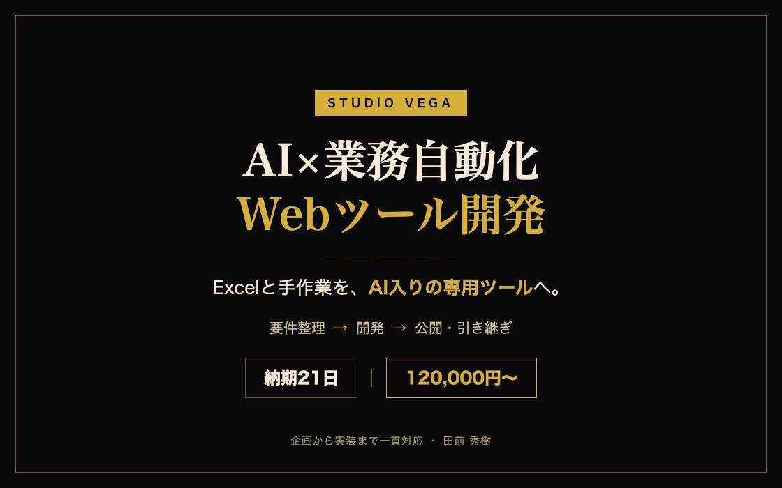 AI×業務自動化Webツールを開発します Excelと手作業をAI入り専用ツールへ。企画から公開まで イメージ1