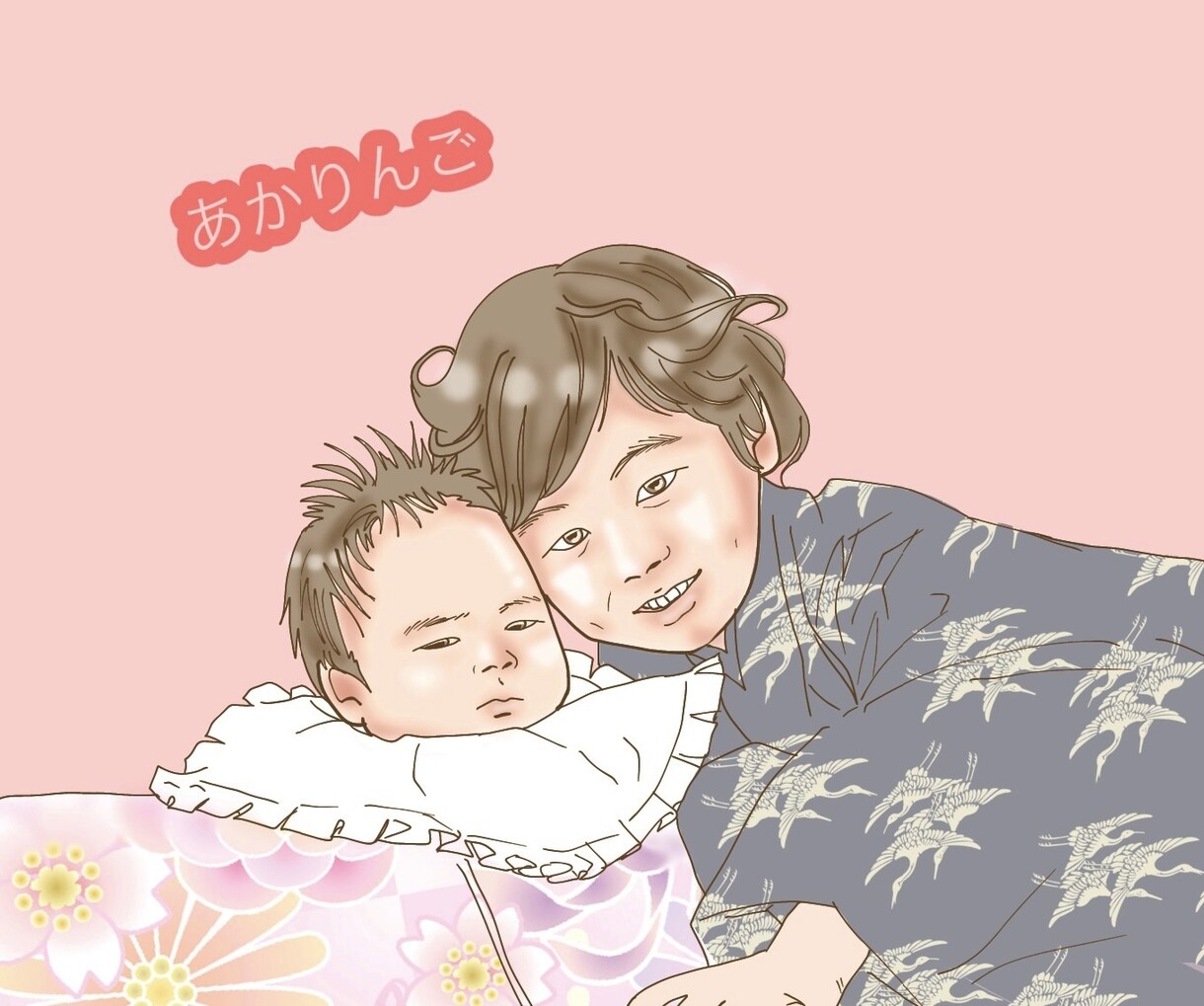 お子様の似顔絵描きます ふわふわしたかわいい似顔絵描かせてください♡ イメージ1