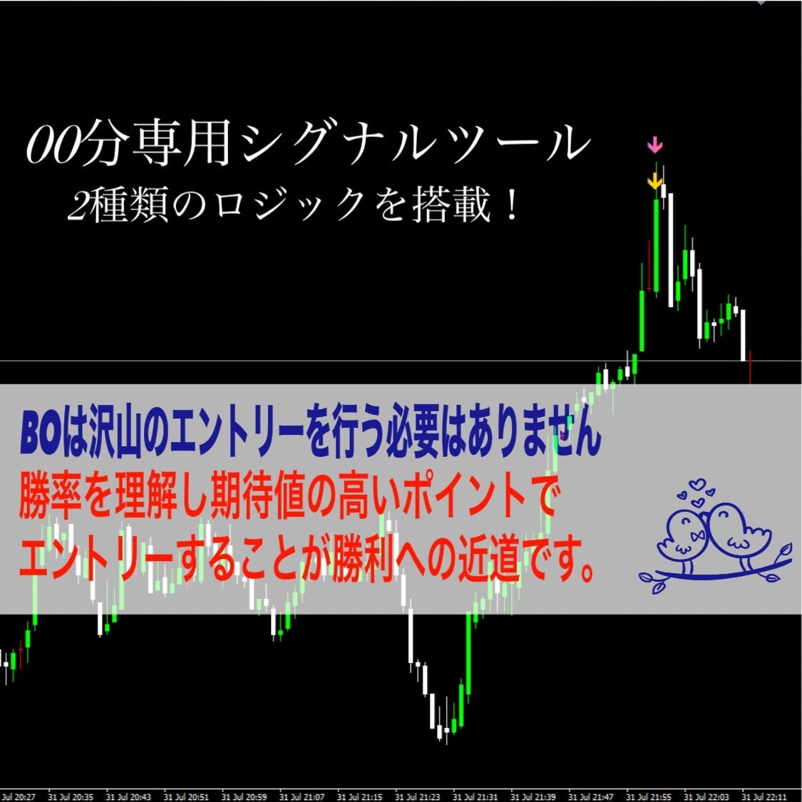 00分専用！シグナルツール販売します 00分エントリーでご自身のトレードを安定させましょう！ イメージ1