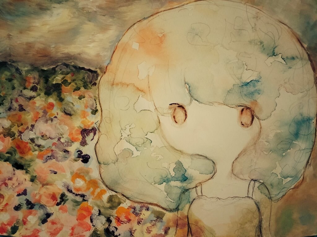 アナログ絵師が、SNSで使えるイラスト描きます ♪ふんわりした雰囲気やダークな雰囲気までお任せください♪ イメージ7