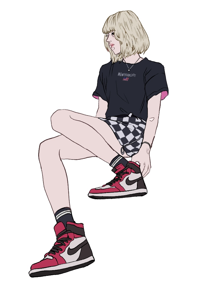 お洒落な人物全身イラストを描きます SNS等で使えるファッショナブルな全身イラストを描きます イメージ7