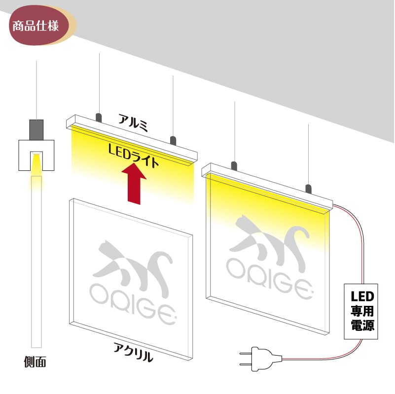オーダーメイド ネオンサイン 電飾 看板制作します LEDライト デザイン 室内用 イメージ3