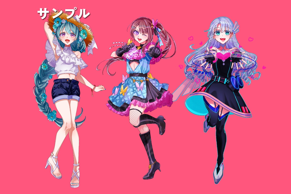 立ち絵制作します Vtuber、アクスタ、実況、TRPG等に！ イメージ2