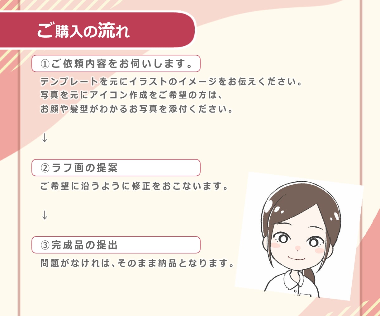 SNSなどに使える！アイコンお描きします 商用可！X(Twitter)、ブログ、インスタに イメージ9