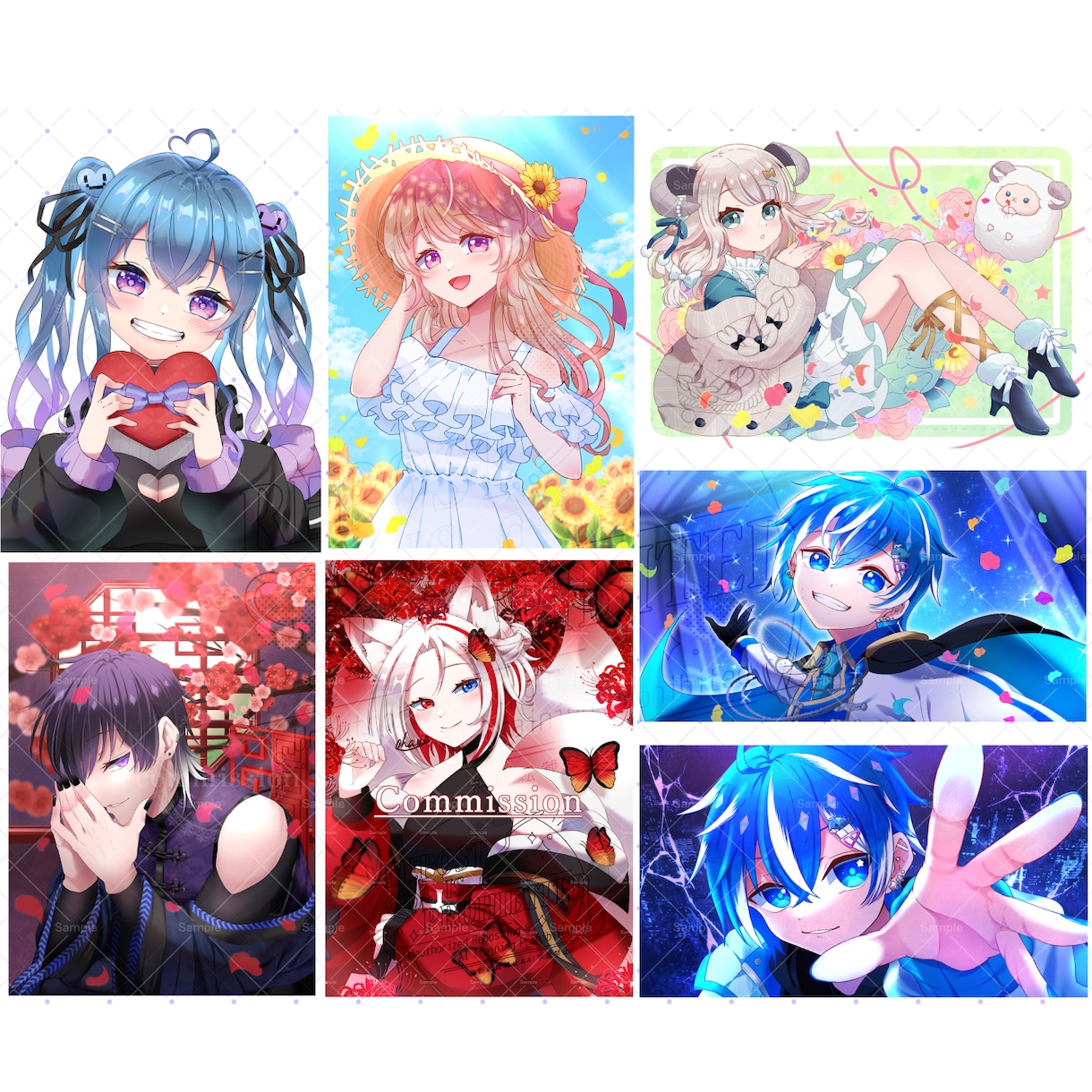 ご希望に沿った一枚絵描きます ”こんなイラストが欲しい”を一緒に制作します。 イメージ2