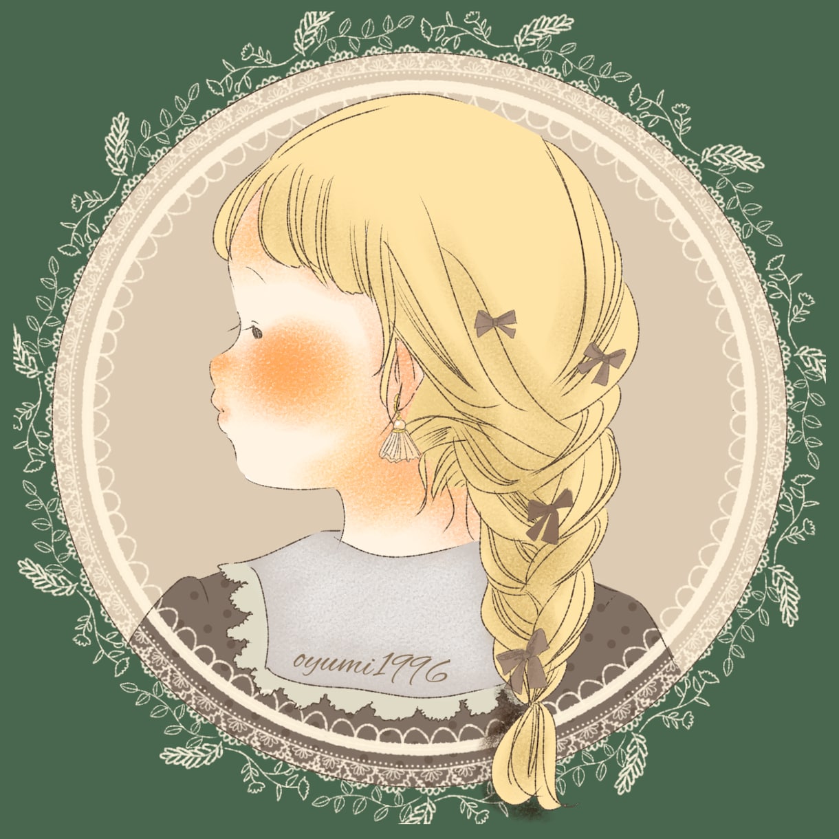可愛い女の子アイコンをお描きします ふんわり可愛い女の子アイコンをお描きします。 イメージ1