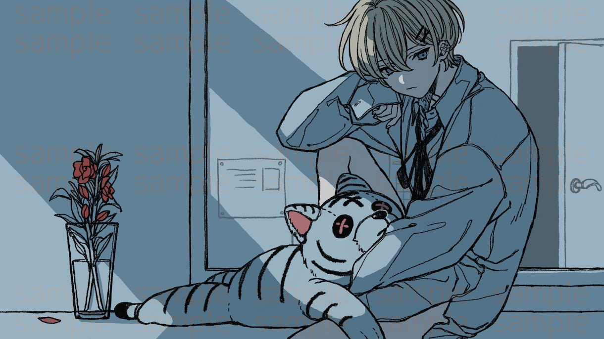 シンプルで雰囲気のあるイラストを描きます 【商用可】MV用、立ち絵、挿絵などのイラストを承ります イメージ3