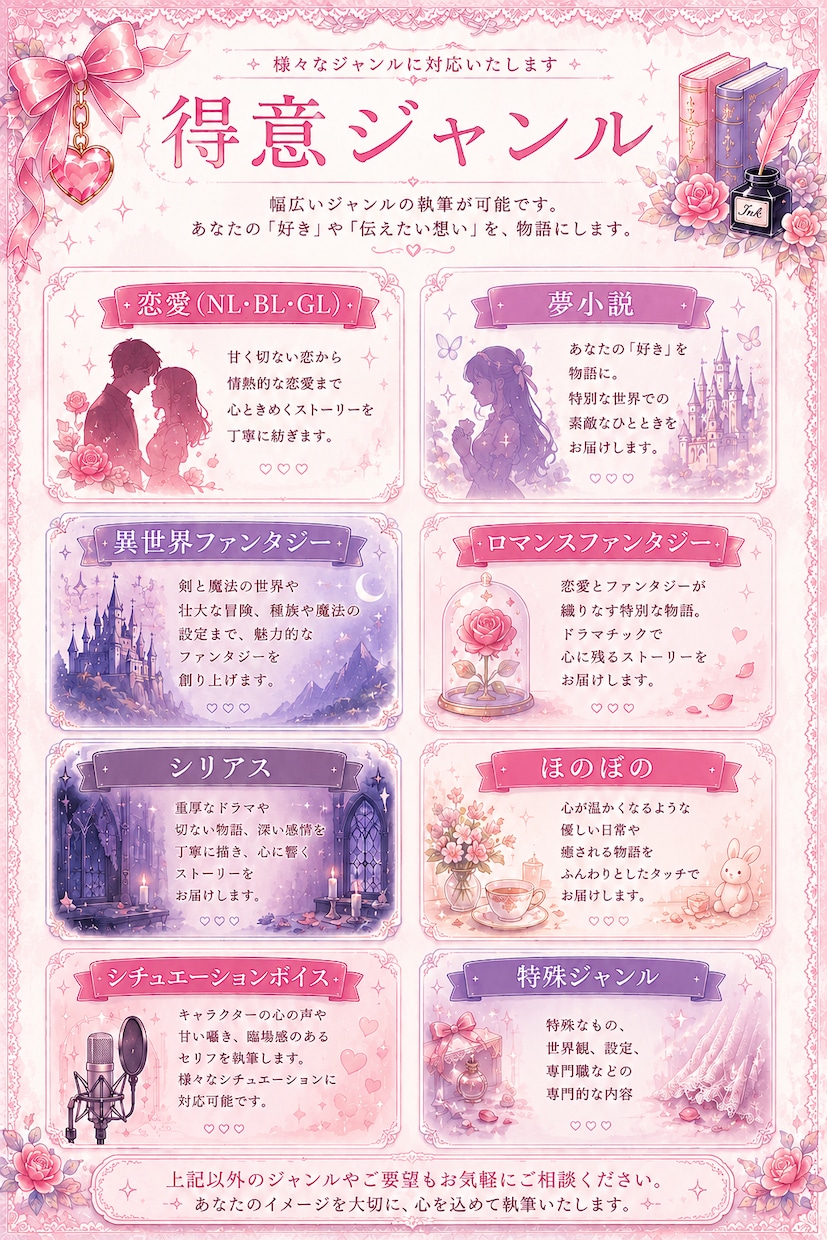 想いを込めて執筆します あなたの想い、好きを物語にします イメージ6