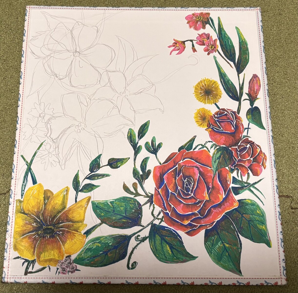 お祝い事や感謝の贈り物等へお花を描いてます ちょっとしたところに彩りを　お手伝いさせてください イメージ1