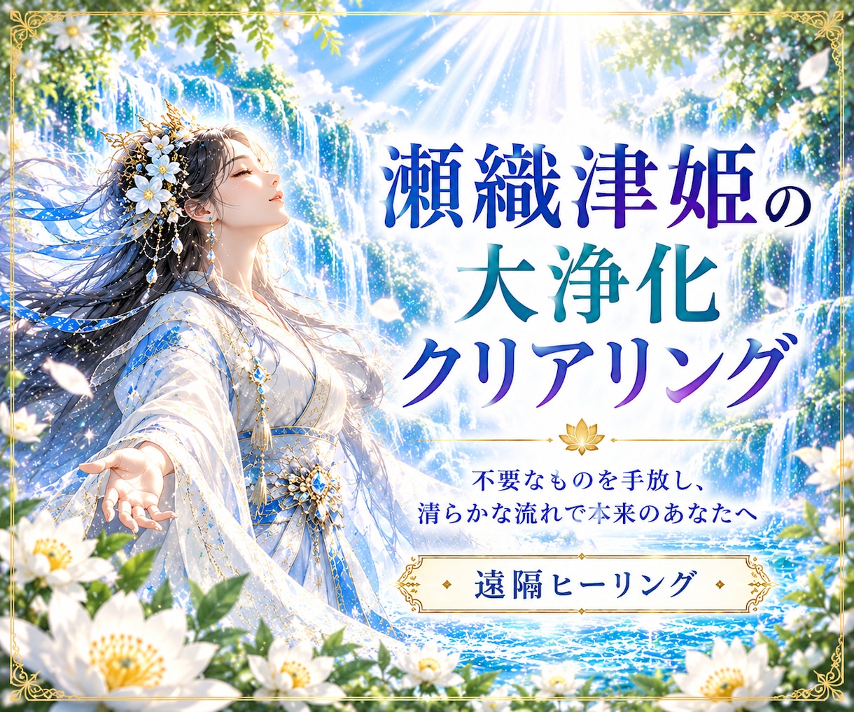 瀬織津姫の大浄化で不要なものを清らかに流します 迷い・不安・過去を手放し、秘めた力を解放する遠隔ヒーリング イメージ1