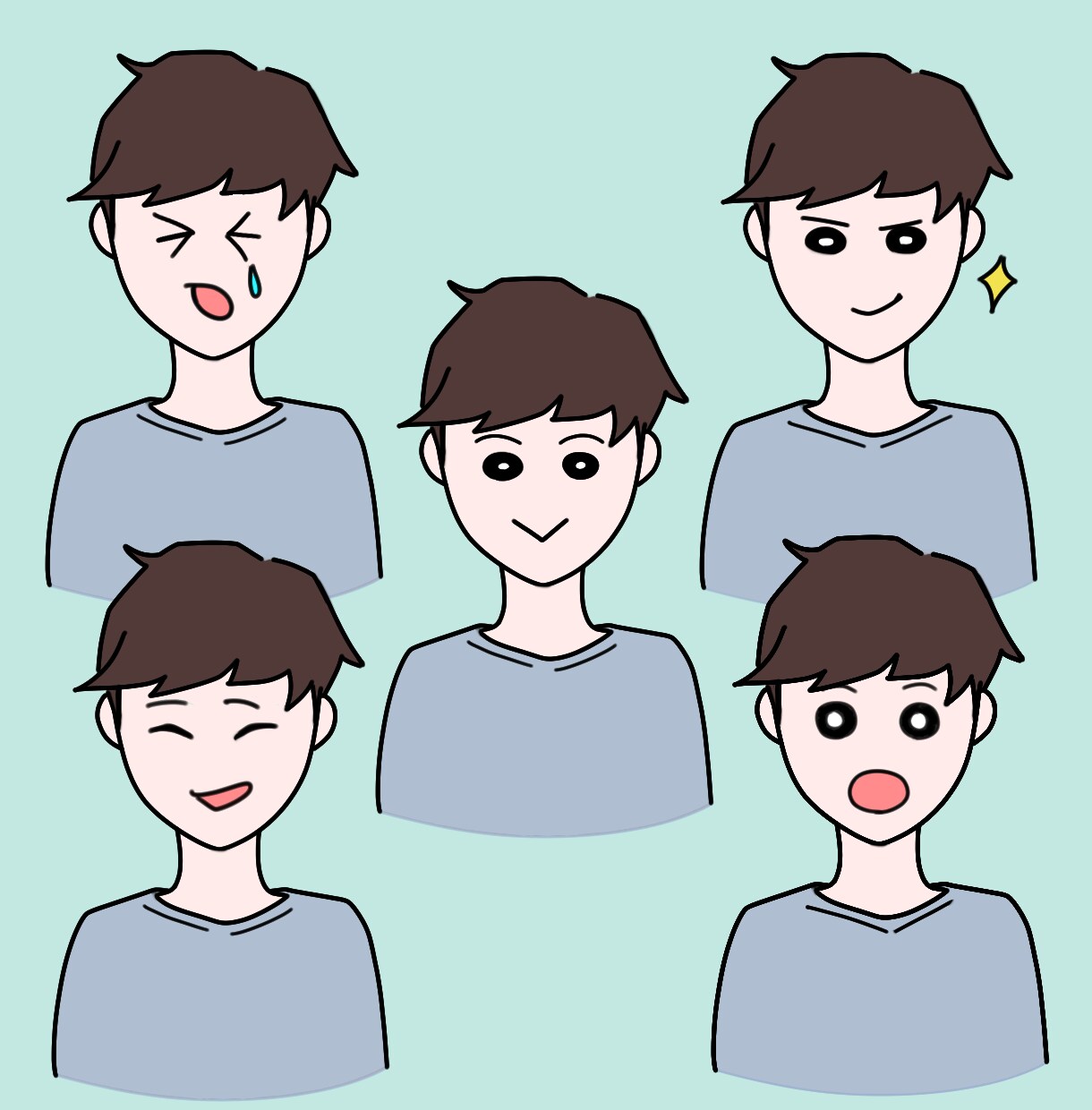 最安値！ゆるくてかわいいSNSアイコン作成します シンプルだけど個性が出せる！表情追加も可能です☆ イメージ5