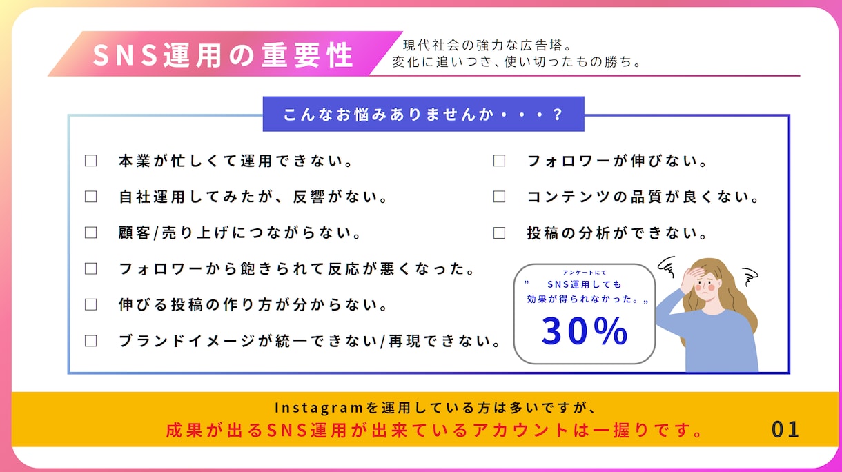 SNSマーケターが、あなたの想いをカタチにします SNSマーケター歴5年！”Creative×Logical” イメージ3