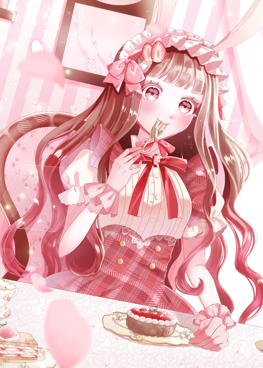 キラキラな女の子を描きます 立ち絵イラストやアイコン、1枚絵などを描きます！ イメージ4