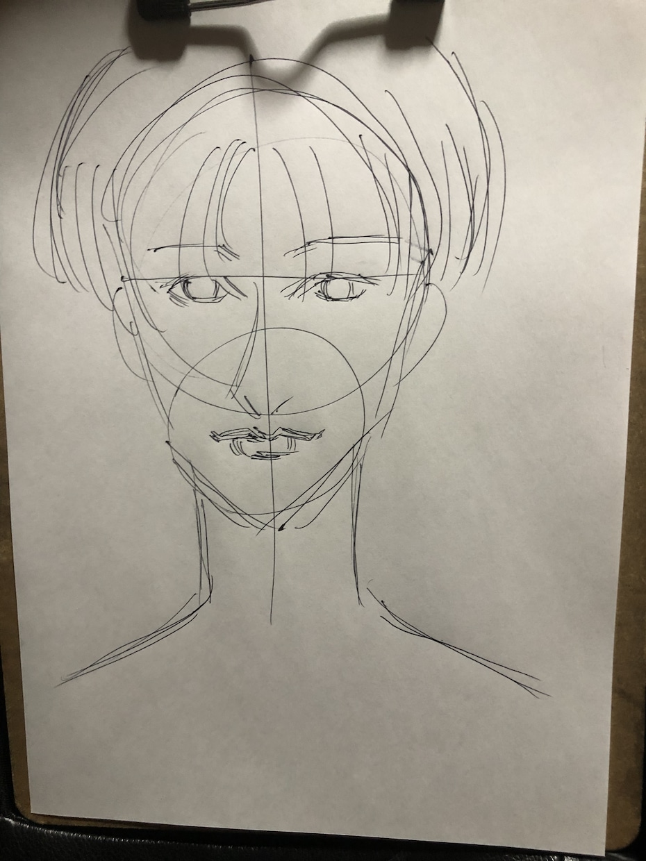 大まかな速記イラストデッサンの書き方を教えています 特徴を掴んだイラストの速記法のレクチャーをします イメージ2