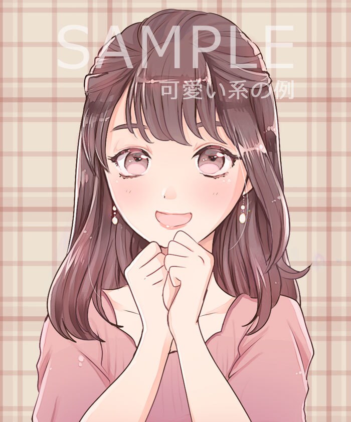 SNSアイコン/似顔絵アイコン描きます 可愛い女の子が得意です♪SNSで目を引くあなただけのイラスト イメージ7