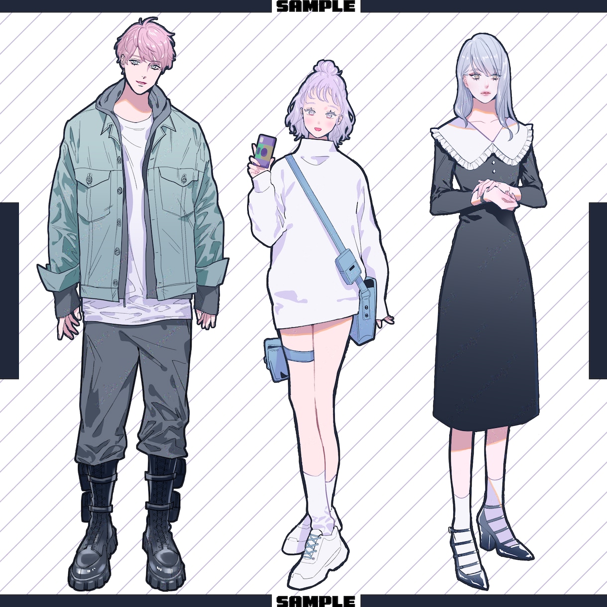 立ち絵を制作します TRPGやゲーム、動画のための立ち絵を制作いたします！ イメージ1