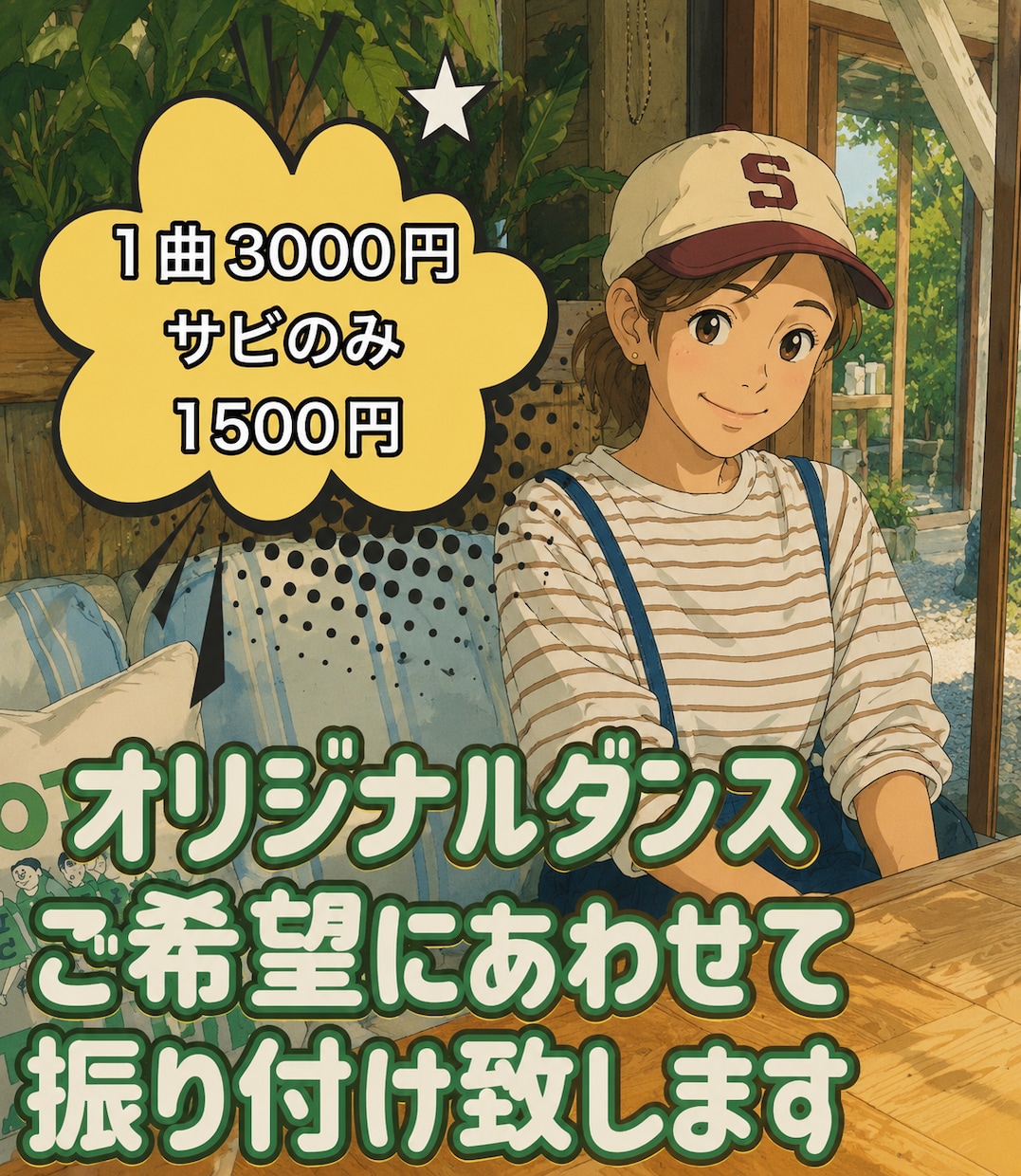 1500円で幼稚園向け〜本格的ダンス振り付けします 湘南エリアでダンスインストラクターバッグダンサー歴あり イメージ1