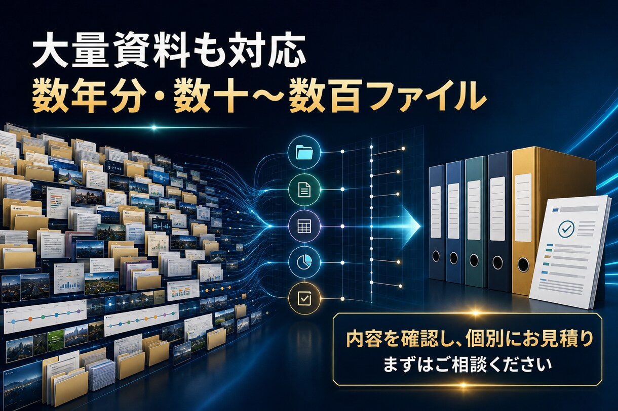 大量のメモ・PDFを使える資料に整理します バラバラな情報を、ひと目で伝わる資料へ整えます イメージ4