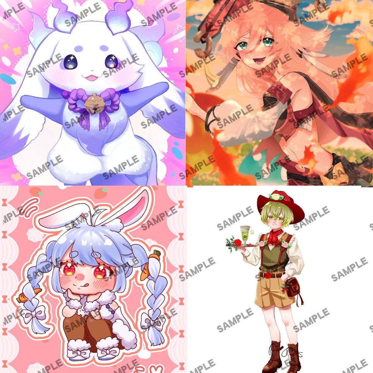 かわいい立ち絵・1枚絵イラスト制作いたします 衣装デザインからこだわったイラストを制作いたします!! イメージ5