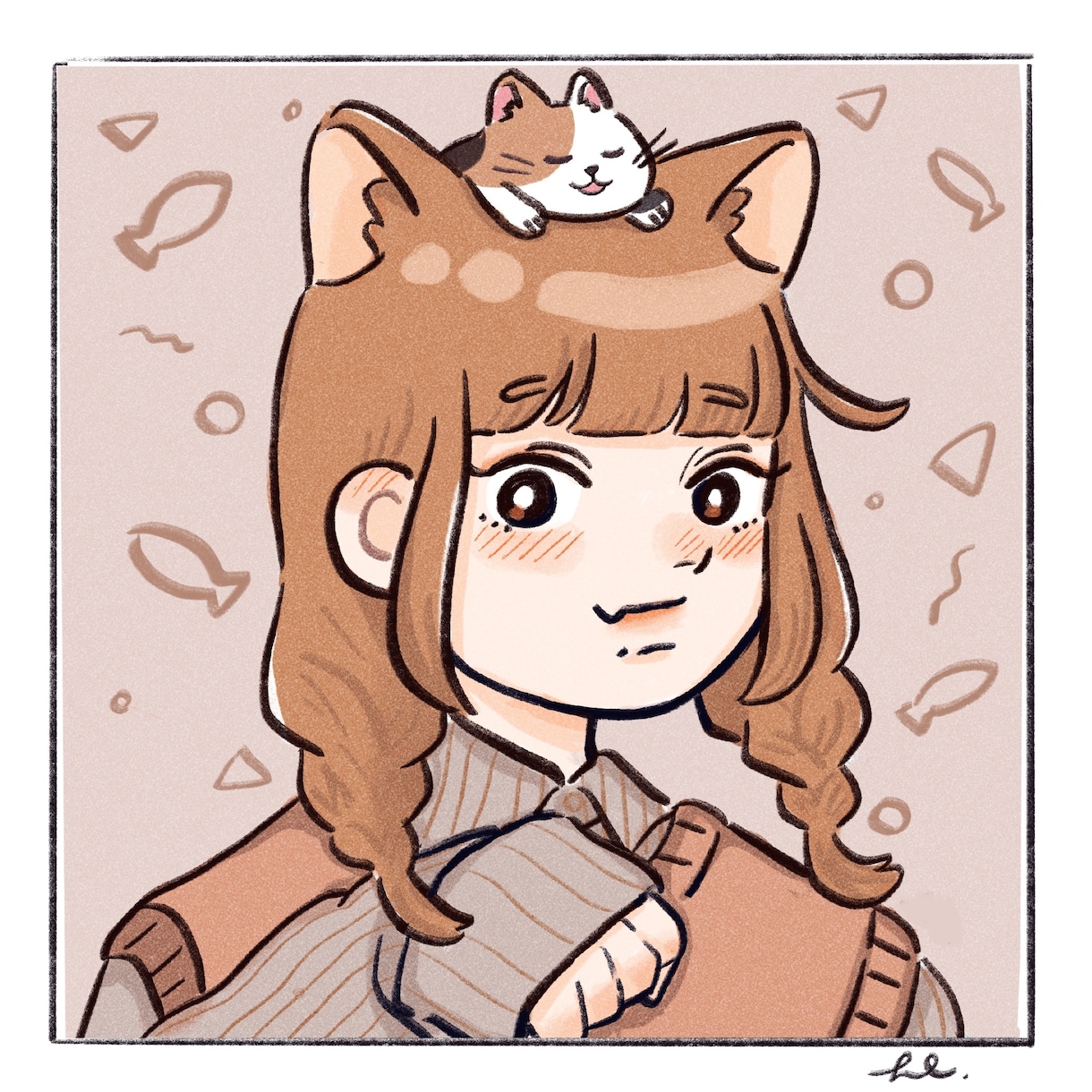 アイコンや挿絵に！ゆるぽっぷなイラスト作成致します SNSアイコン、グッズや挿し絵等OK！ イメージ8