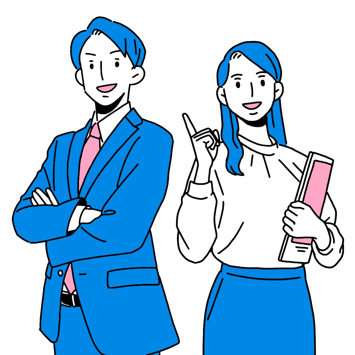 アイコンや挿絵用のイラストを制作します カラーもOK！シンプルで可愛い線画のオリジナルイラスト イメージ1