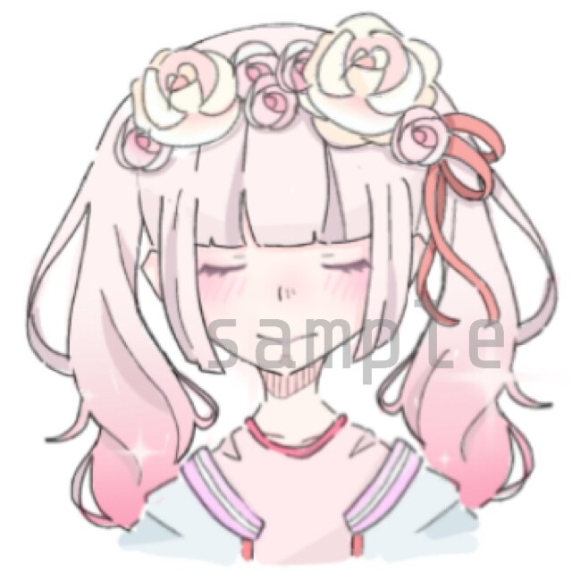 アイコンのイラスト描きます 正方形サイズのアバ絵等制作します。お気軽にご相談ください！ イメージ1