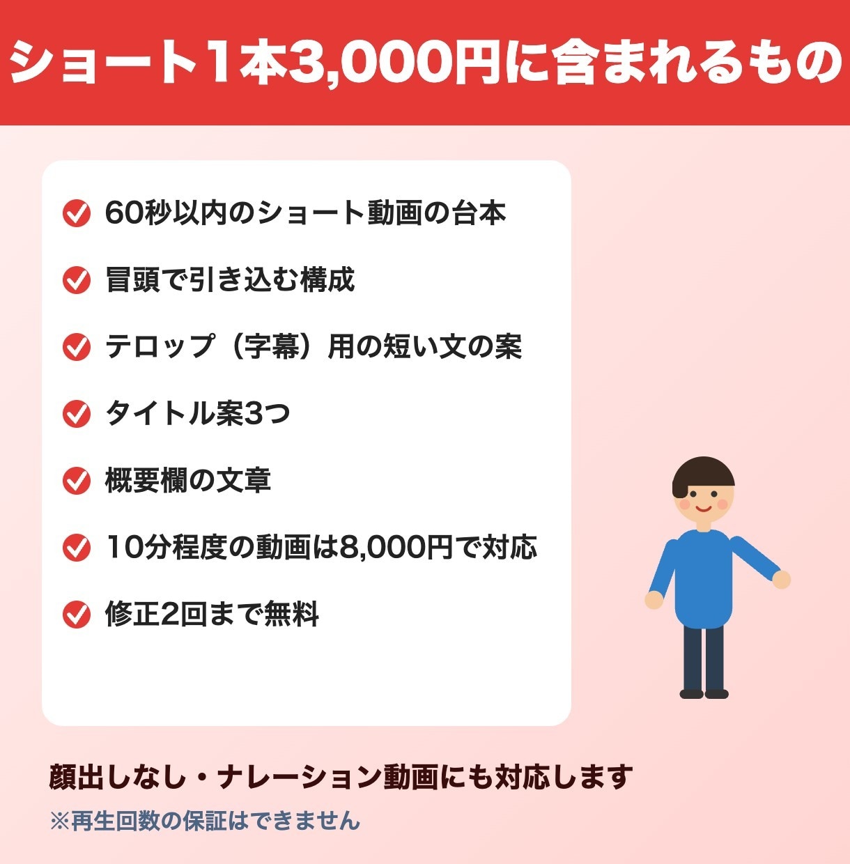YouTube動画の台本を作成します ショート1本3,000円｜冒頭で引き込む構成 イメージ2